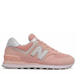 New Balance: Розовые кроссовки 574