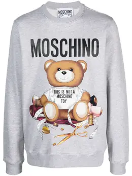 Moschino: Хлопковый свитшот  Teddy Bear