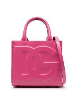Dolce & Gabbana: Розовая сумка-шоппер  DG