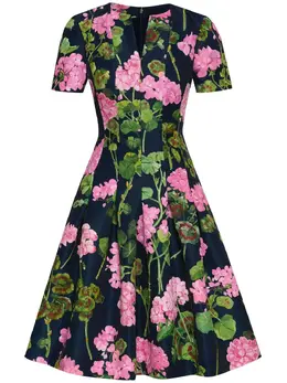 Oscar de la Renta: Платье с принтом 