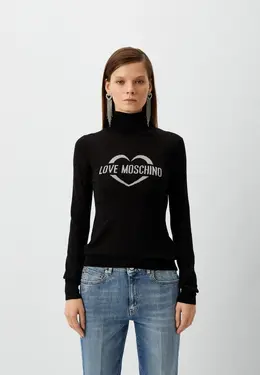 Love Moschino: Чёрный свитер