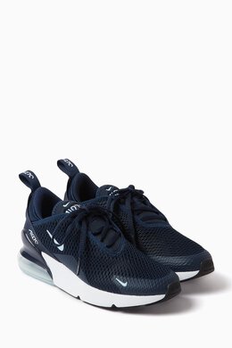 Nike: Голубые кроссовки Air Max 270