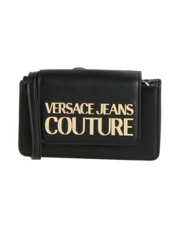 VERSACE JEANS COUTURE: Чёрная сумка 