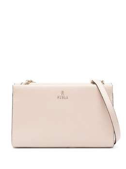 Furla: Розовая сумка через плечо 
