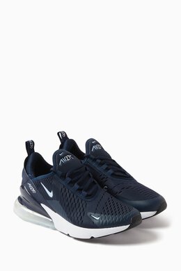 Nike: Голубые кроссовки Air Max 270