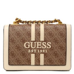 Guess: Бежевая сумка 
