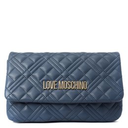 Love Moschino: Синий клатч