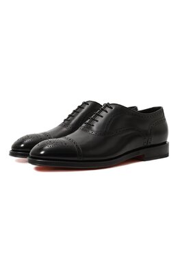 Кожаные оксфорды Santoni mcjg18595pb1h0br