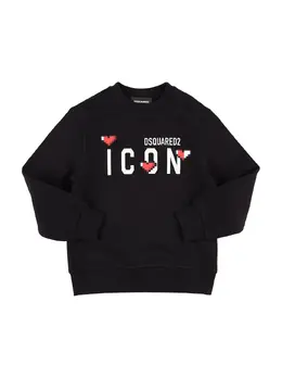 DSQUARED2: Свитшот  Icon с принтом