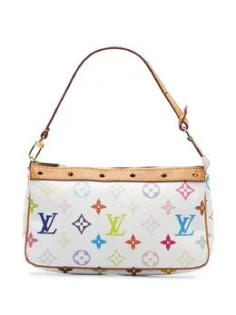 Louis Vuitton: Белый клатч Pochette Accessoires