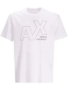 Armani Exchange: Футболка с принтом 