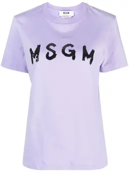 MSGM: Футболка с блёстками