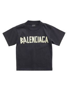 Balenciaga: Чёрная футболка