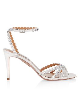 Aquazzura: Белые сандалии Tequila