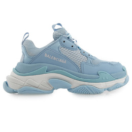 Balenciaga: Светлые кроссовки Triple S