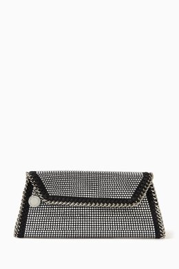 Stella McCartney: Чёрный клатч Falabella