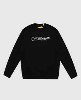 Off-White: Чёрный свитшот