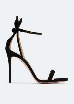 Aquazzura: Чёрные сандалии  Bow Tie 105