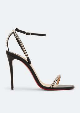 Christian Louboutin: Чёрные сандалии 