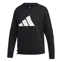 Толстовка Adidas Str Sweat Athleisure Casual Sports Printing Logo Round Neck Pullover Black, Черный gp0718 | black