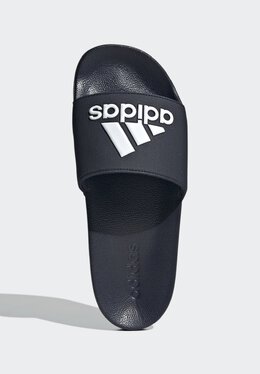 Adidas: Синие шлёпанцы 