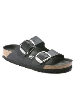 Birkenstock: Чёрные шлёпанцы 