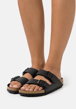 Birkenstock: Чёрные сандалии 