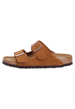 Birkenstock: Коричневые шлёпанцы 