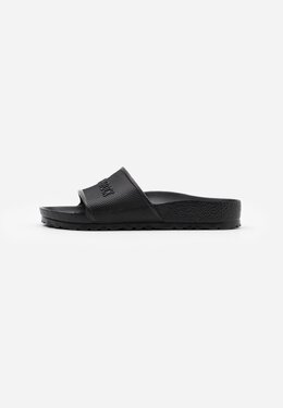 Birkenstock: Чёрные шлёпанцы 