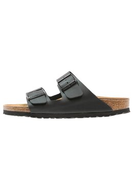 Birkenstock: Чёрные шлёпанцы 