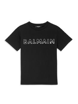 Balmain: Чёрная футболка