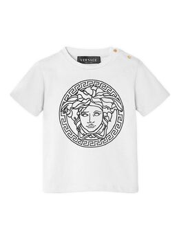 Versace: Белая футболка Medusa