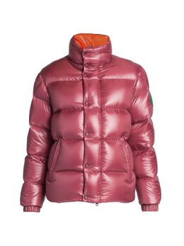 Moncler Genius: Коричневый пуховик