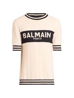 Balmain: Хлопковая футболка