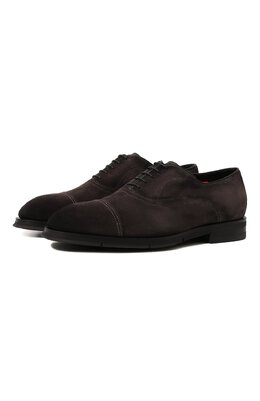 Замшевые оксфорды Santoni mcjg18344pi2hgex