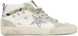 Golden Goose: Белые кроссовки  Mid Star