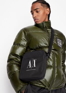 Armani Exchange: Чёрная сумка  Icon