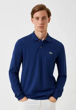 Lacoste: Синее поло 