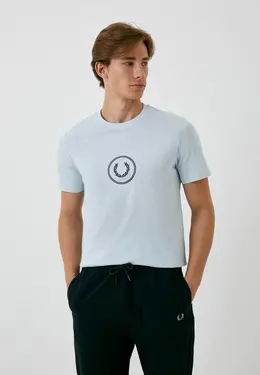 Fred Perry: Голубая футболка