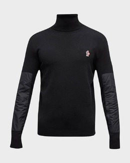 Moncler Grenoble: Чёрный свитер 