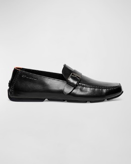 Santoni: Чёрные шлёпанцы 