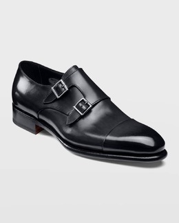 Santoni: Чёрные мокасины 