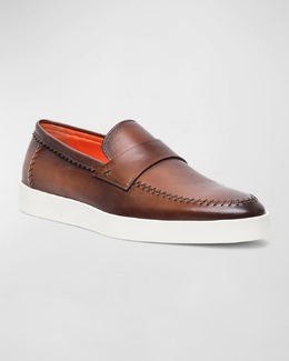 Santoni: Коричневые туфли 