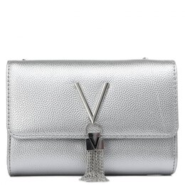 Valentino: Серебристый клатч 