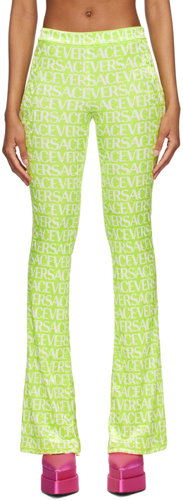 Versace: Зелёные брюки 