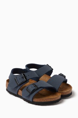 Birkenstock: Голубые сандалии