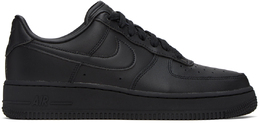 Nike: Чёрные кроссовки Air Force 1