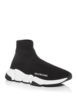 Balenciaga: Чёрные кеды  Speed