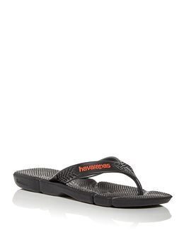 Havaianas: Чёрные шлёпанцы 