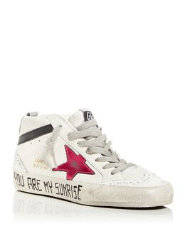 Golden Goose: Белые кроссовки  Mid Star